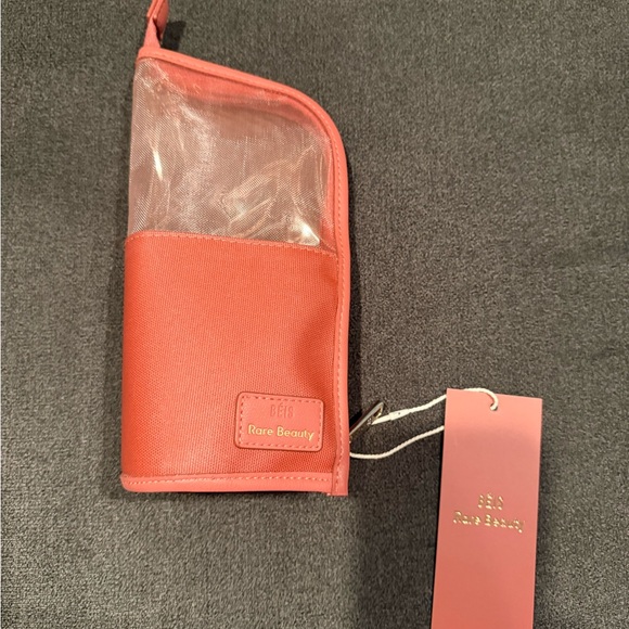 BEIS Other - BEIS x Rare Beauty Coral Beauty Pouch